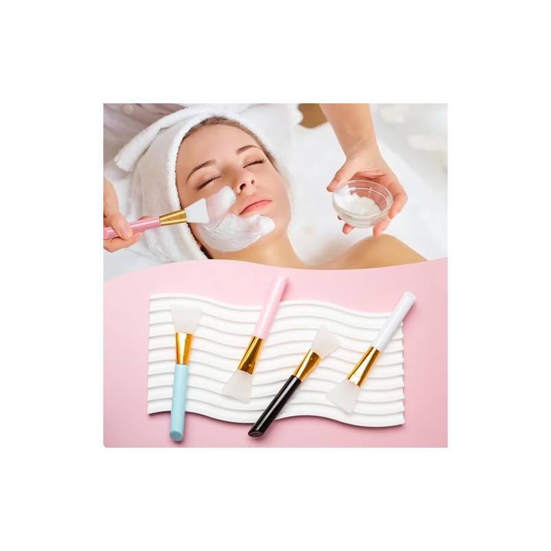 Silicone Face Mask Applicators, Flexible Facial Mud Masks Applicator, Hairless