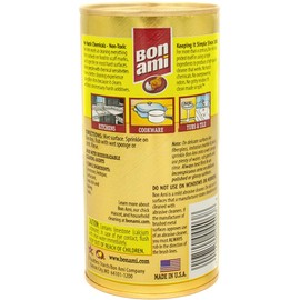 Bon Ami Powder Cleanser for Kitchens & Bathrooms - All Types of Surfaces, Cleans Grime & Dirt, Polishes Surfaces, Absorbs Odors (2 Pack)