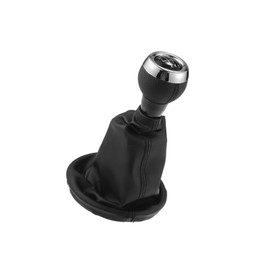 Motoforti 6 Speed Gear Shift Knob with Dust Cover for Mini Cooper R56 2006-2012 / Front Stick Shifter Lever Knob/Durable Plastic / 1 Pcs Black Long-lasting