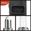 A-Premium Set of 6 Ignition Coil Pack and Iridium Spark