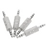 LABRIMP 4pcs Male to Male Audio Plug Cable Extender Stereo