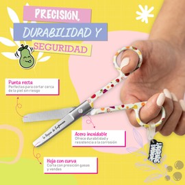 La Repera de Enfermera® Premium Nursing Scissors for Bandage and Sanitary Emergencies: Mayo and Roma Tip Scissors | Professional Round Tip | Nursing Accessories (PASSION FRUIT)