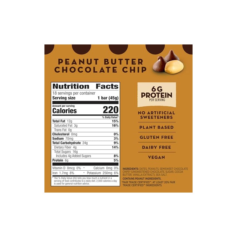 Larabar Peanut Butter Chocolate Chip, Fruit and Nut Bars, Gluten