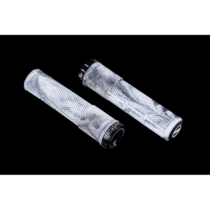 DMR Deathgrip 2 Flangeless Handlebar Grips (Snow Camo, Thin)