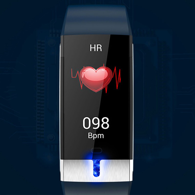 E88 Smart Sports Bracelet Healthy Step Count Multifunction Electrocardio Temperature