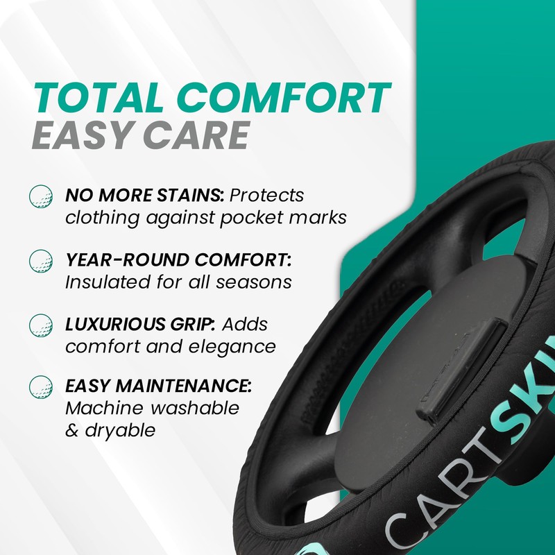 CartSkinz Neoprene Golf Cart Steering Wheel Cover - Universal Fit