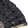 QIRMIZI 10 Pack Fabric Folding Handheld Fans, Perfect for Weddings,