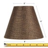 3x6x5 Chocolate Burlap Chandelier Lampshade - Perfect for Chandeliers, Foyer