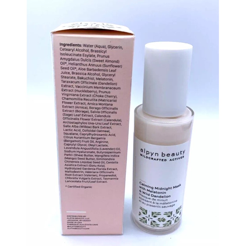 Alpyn Beauty Calming Midnight Mask ~ 2 oz / 59