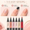 6 Pcs Quick Dry Nail Polish Pens, No UV Lamp