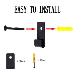 Vinyl Record Wall Mount, 30 Pcs Record Shelves Wall Mounted Display, Mini Acrylic Album Record Holder For LP Albums, CD Display, Card Collection