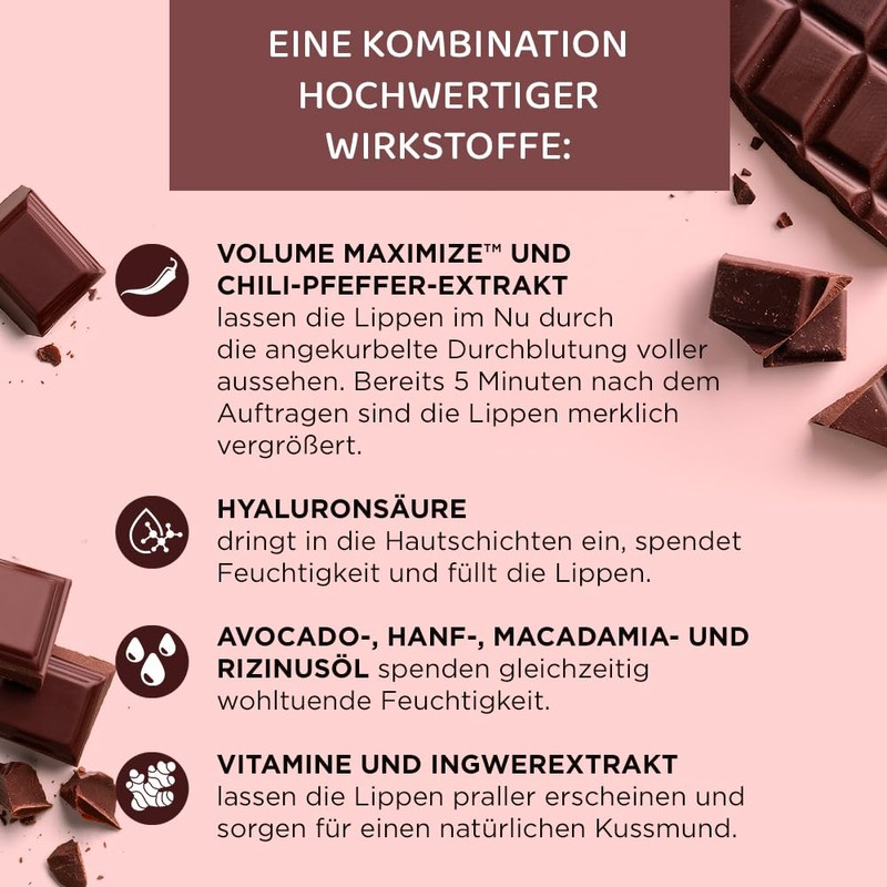 Eveline Cosmetics Lipgloss mit Chili-Pfeffer und Schokoladengeschmack