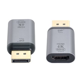 Cablecc DisplayPort DP Source to HDMI Sink Displays 4K@60hz Ultra HD Converter Adapter for Laptop HDTV
