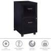Lorell Space Solutions 18" Metal 2 Drawer Mobile Smart Vertical