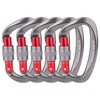 Locking Carabiner - 25kN 5600lb Climbing Carabiner Screw Gate D