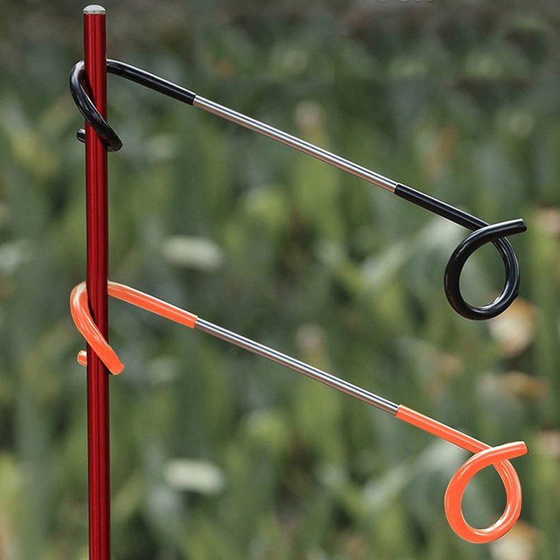 Alnicov 2PCS Camping Hook Hanger,Hook Lantern Lamp Hanger Tent Pole