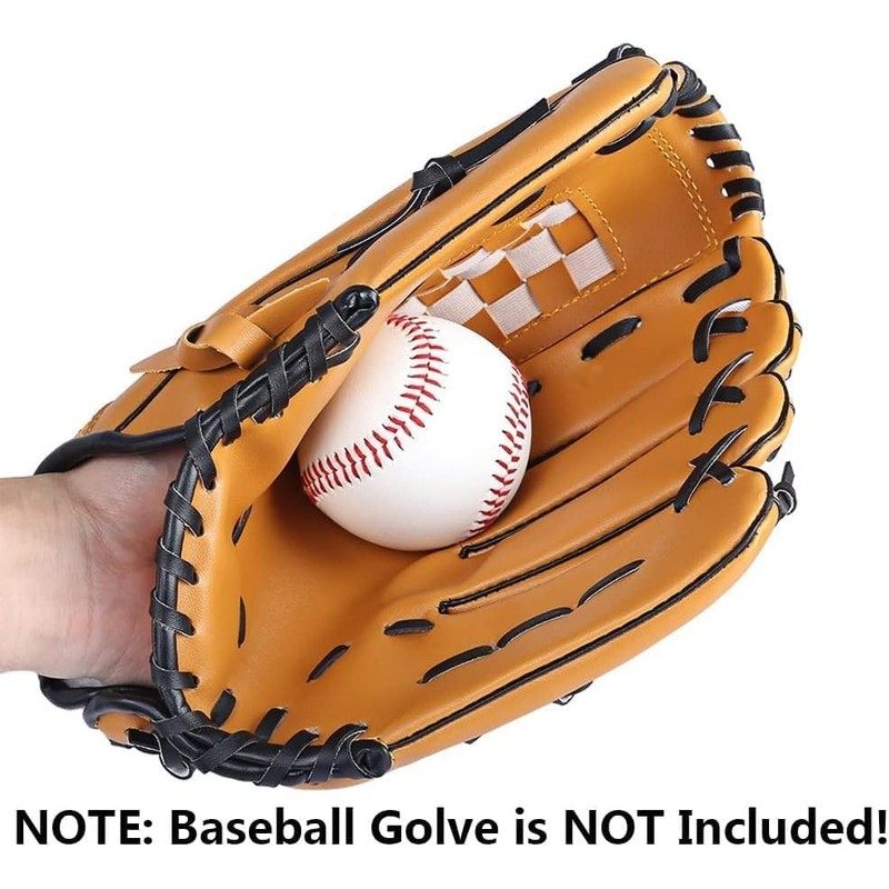 3Pack Practice Baseballs, Blank Baseball, Standard 9” Adult Youth Leather