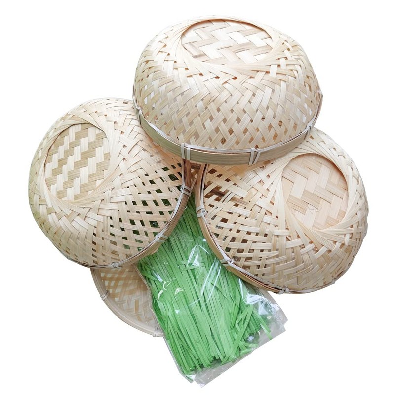 TASHELLS Pack of 4 Easter Baskets, Easter Basket for Filling,