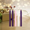 Mega Candles 5 pcs Unscented Christmas Advent Candles Set, Hand