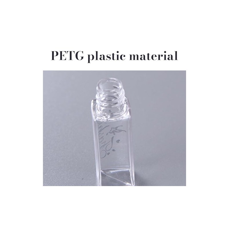Contenedor de tubos vacíos de brillo de labios, transparente, rellenable,