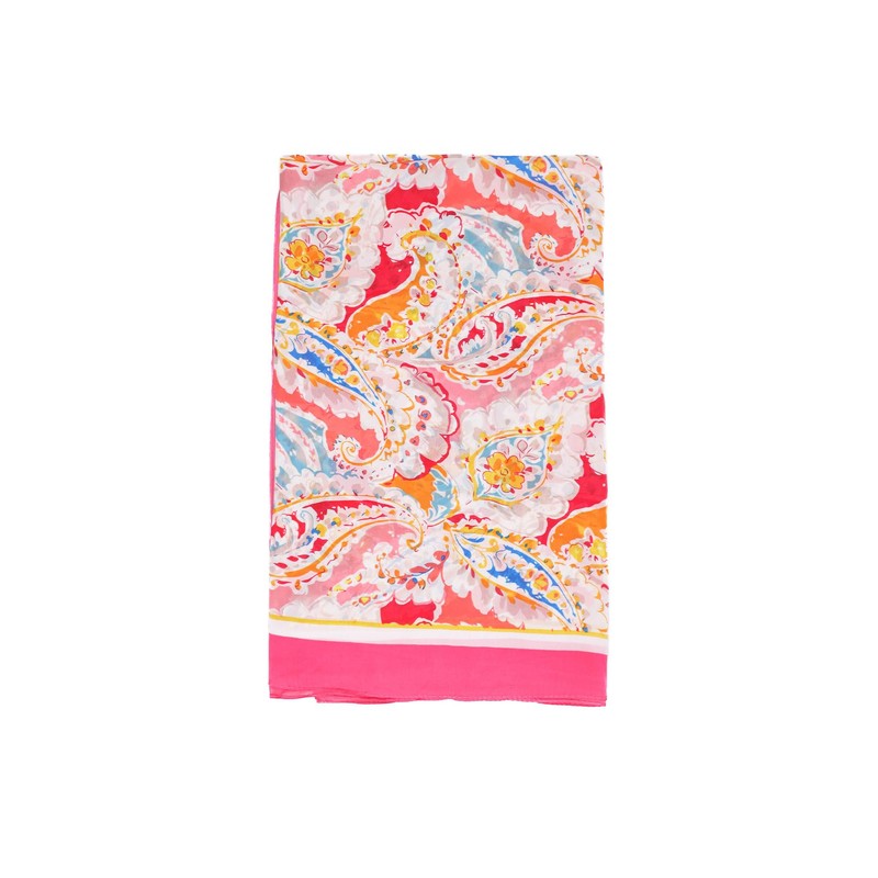 QUEEN HELENA SC13 Lightweight Scarves Casual for Women, SC13-1 Fuchsia