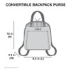 CHALA Convertible Backpack Purse - Women Convertible Shoulder Purse with