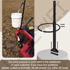 Zero Turn Mower Handle & 5 Gallon Trash Bucket Bracket,