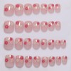 evpct Nude Pink Glossy Press on Nails Short Square, Nude