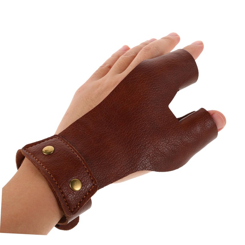 Mipcase Hunting Gloves Archery Finger Tabs for Bow Shooting Comfortable