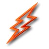 Lighting Bolt Cookie Cutter, Plastic, Mixed, 3"