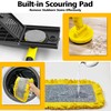 Dolanx Dust Mop with Microfiber & Chenille Pads, Dry Wet