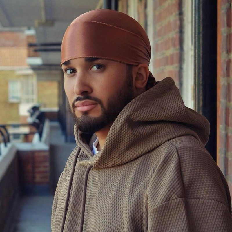 SHYNE Silky Durag - Bronze | Perfect for Waves, Braids