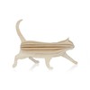 roviallflower Card Cat 12 in , natural wood