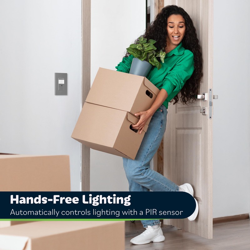 TOPGREENER PIR Passive Infrared Motion Sensor Switch, Ambient Light Level