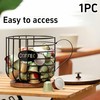 NBBENG Coffee Capsule Holder, Round Coffee Basket Decor for Kitchen