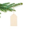 50pcs Wood Pieces DIY Natural Rustic Unfinished Wood with Hemp