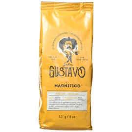 Cafe Senor Gustavo El Magnifico Filter Coffee - Mocha Java, Light Roast Coffee, Savory with Slight Bitter Flavor, Kosher Certified Coffee, South Central America Sourced Beans - (227 Grams)