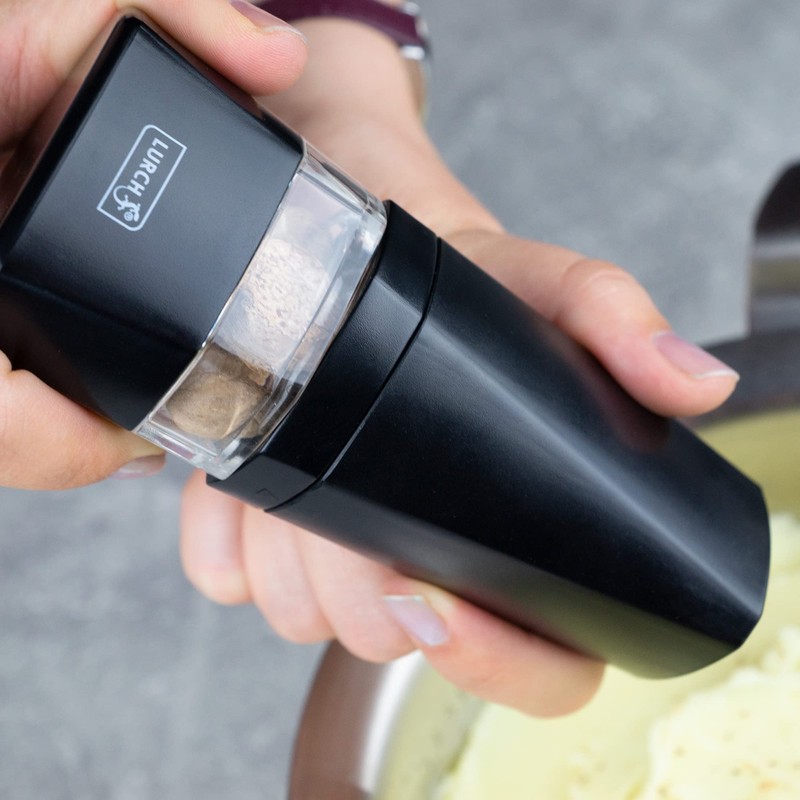 Lurch Tango Nutmeg Mill with Stainless Steel Blades, Black Plastic,