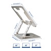 Ewent Laptop Stand with 360° Rotating Base Made of Aluminium
