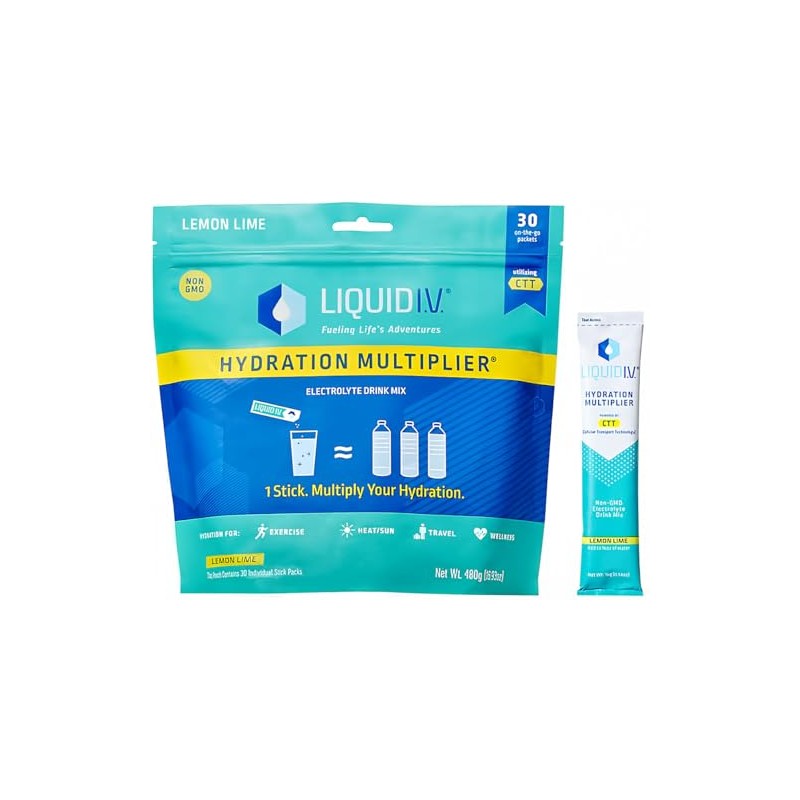 Lemon Lime Liquid I.V, Hydration Multiplier (30 Count)