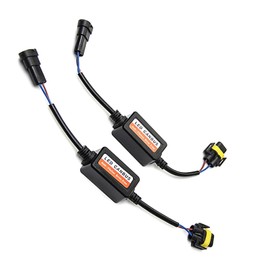 DACIRTY H11/H8/H9 LED Failure Decoder, Plug and Play Wiring Free Anti-flicker Radio Stereo Filter, Modification Replacement Accessories, Universal Fit for Most Cars (Black)