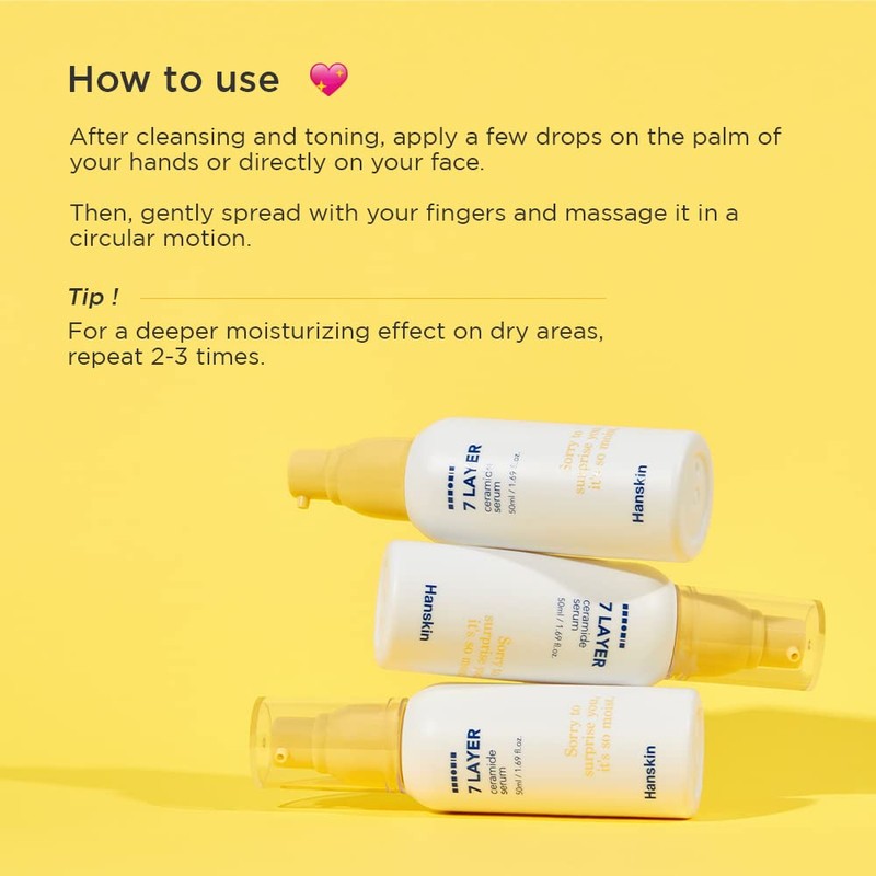 Hanskin 7 Layer Ceramide Serum, Light Finish, 1.7 fl. oz,