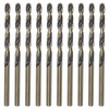 HARFINGTON 10pcs Jobber Drill Bits 3mm (3/25") Black Nitride &