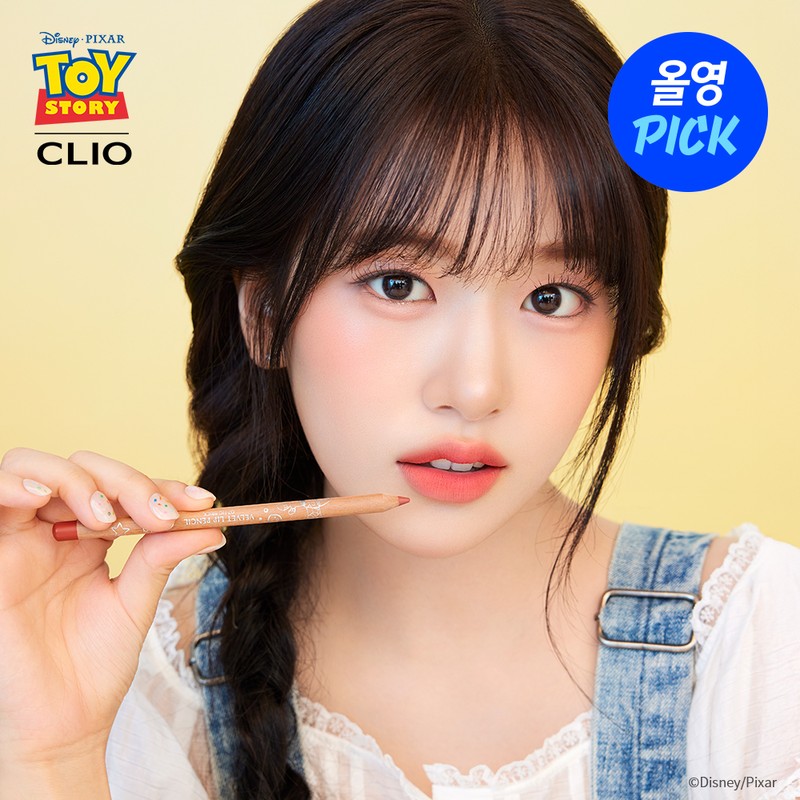 CLIO [TOY STORY] CLIO VELVET LIP PENCIL SET (+Sharpener) -