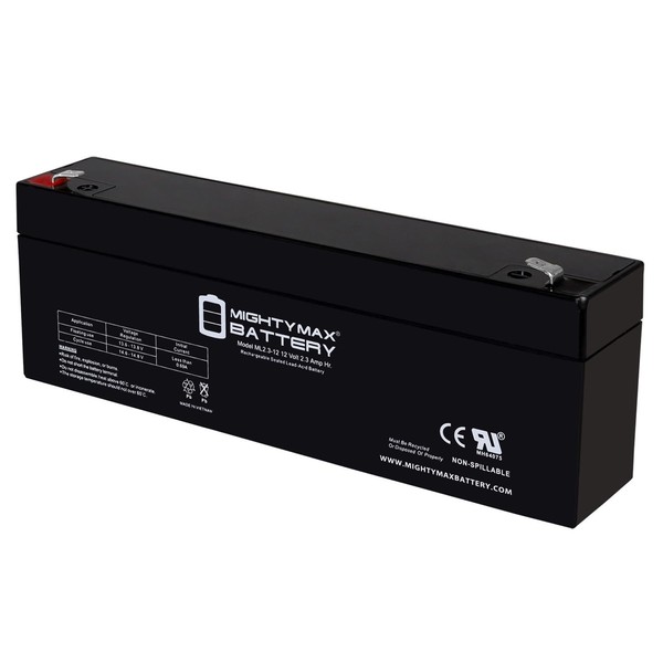 Mighty Max Battery 12V 2.3AH F1 SLA Replacement Battery Compatible