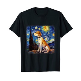Dog in starry night van gogh Beagle T-Shirt