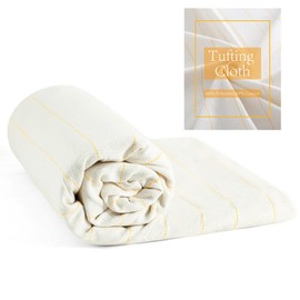 40 "x40 tufting Cloth Punch Needle Fabric， Monks Cloth for Rug tufting kit tufting Cloth with Marked Lines，Punch Needle Monks Cloth for Rug Making (40×40 inch)