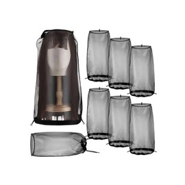 Easy wig storage pouch mesh dustproof multipurpose Travel Black