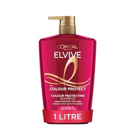 L'Oréal Paris Elvive Colour Protect Shampoo, for Coloured Hair, 1L | With Pure Vitamin Cg, UV Filters, For Coloured and Highlighted Hair, Suitable For All Hair Textures. XXL Shampoo format