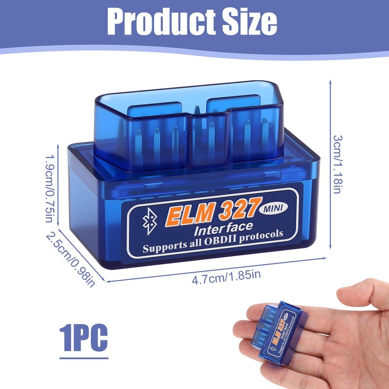 MDLSDE OBD2 Scanner Bluetooth Code Reader, Mini Car Scanner Car